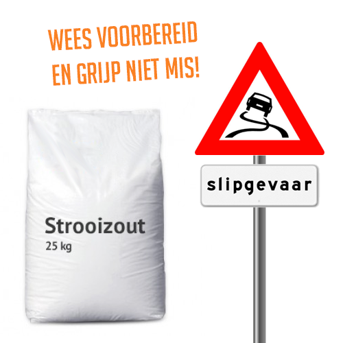 Day Dealers - 25KG Strooizout - Wees goed voorbereid op het komende winterweer!