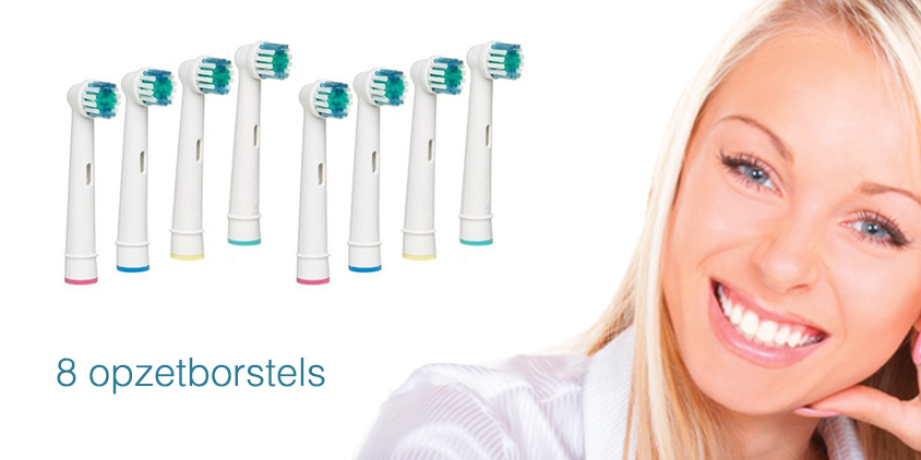 Day Dealers - 8 opzetborstels geschikt gangbare Oral – B tandenborstels