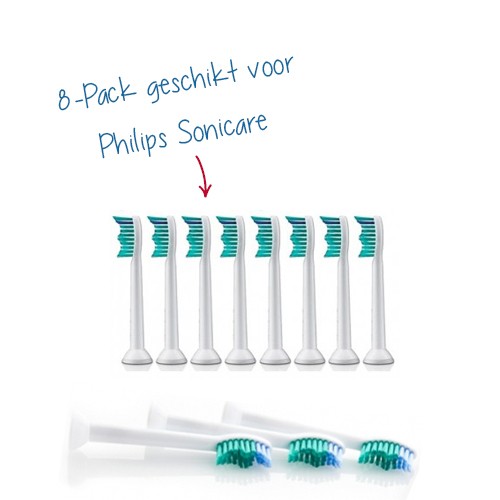 Day Dealers - 8-Pack Opzetborstels compatible met Philips Sonicare