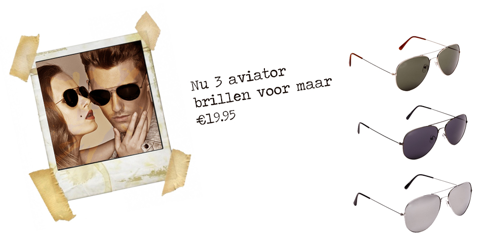 Day Dealers - Aviator zonnebril - Set van 3 brillen Day Dealers - Aviator zonnebril - Set van 3 brillen
