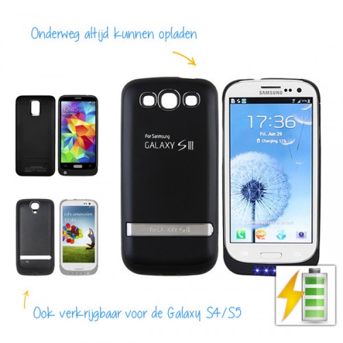 Day Dealers - Battery case voor de Samsung S3/S4/S5 Day Dealers - Battery case voor de Samsung S3/S4/S5