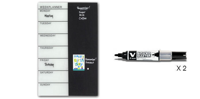 Day Dealers - Design weekplanner 40x60 cm Day Dealers - Design weekplanner 40x60 cm