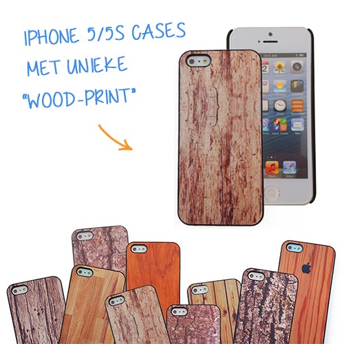 Day Dealers - GRATIS DEAL: Wood Case voor de iPhone 5/5S - Keuze uit 9 Designs!