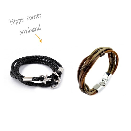 Day Dealers - Ibiza style heren armband, keuze uit twee trendy designs Day Dealers - Ibiza style heren armband, keuze uit twee trendy designs