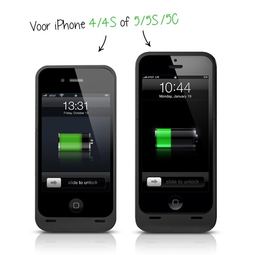 Day Dealers - iPhone 4/4S en 5/5S/5C Battery Case