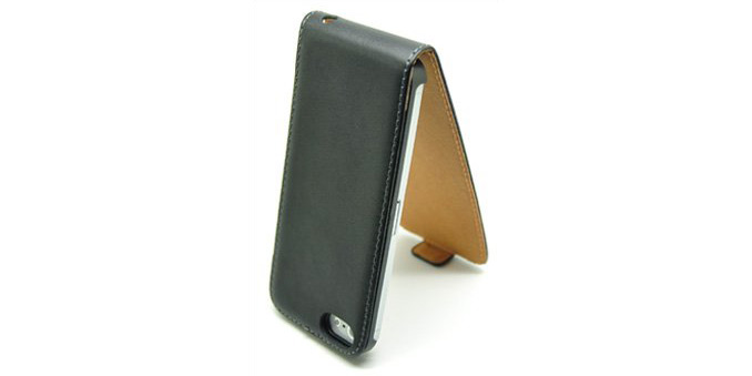 Day Dealers - iPhone 5 lederen Flip Case + Gratis screen protector: € 9,95