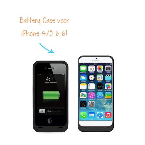 Day Dealers - iPhone Battery Case voor iPhone 4/4S, 5/5S/5C & 6 Day Dealers - iPhone Battery Case voor iPhone 4/4S, 5/5S/5C & 6