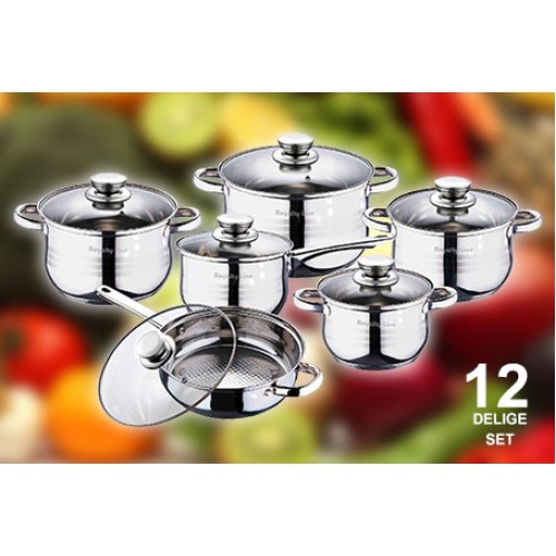 Day Dealers - Luxe 12 Delige Pannenset van Royalty Line Switzerland Day Dealers - Luxe 12 Delige Pannenset van Royalty Line Switzerland