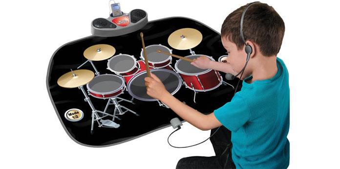 Day Dealers - Muzikale kinderspeelmat - drumstel speelmat of keyboard speelmat
