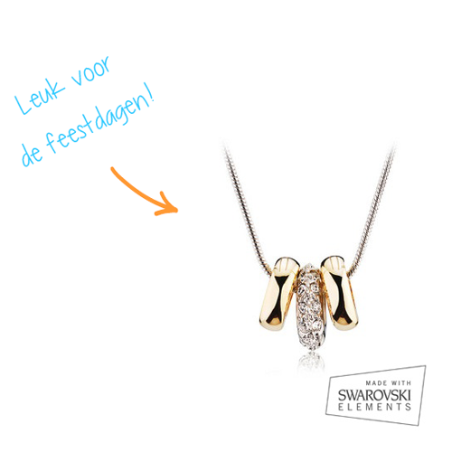 Day Dealers - Prachtig Swarovski Elements Collier - Three Rings! Day Dealers - Prachtig Swarovski Elements Collier - Three Rings!