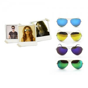 Day Dealers - Spiegelende aviator zonnebrillen in 4 kleuren Day Dealers - Spiegelende aviator zonnebrillen in 4 kleuren