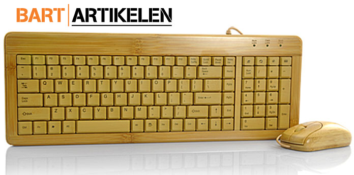 Day Dealers - Toetsenbord & muis van 100% natuurlijke bamboe Day Dealers - Toetsenbord & muis van 100% natuurlijke bamboe