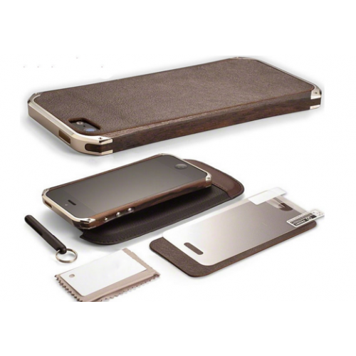 Day Dealers - Unieke iPhone 5 case - Hout + leer