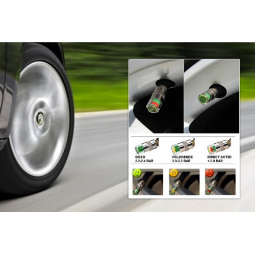 Deal Chimp - Set van 4 Bandenspanning-ventieldopjes Deal Chimp - Set van 4 Bandenspanning-ventieldopjes