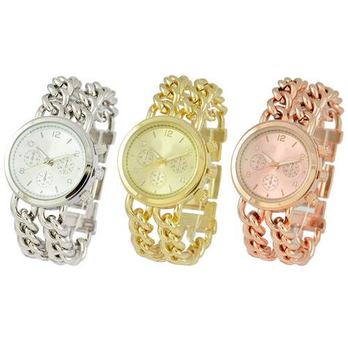 Deal Chimp - Stijlvol horloge met dubbele kabelband!