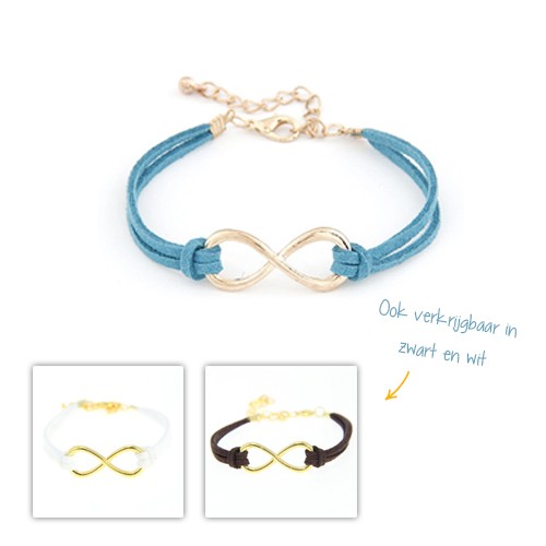 Deal Chimp - Suede Infinity armband Deal Chimp - Suede Infinity armband