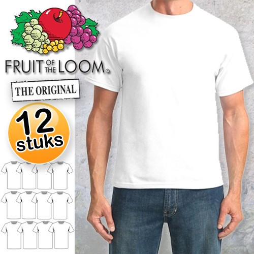 Deal Digger - 12 X T-shirts Van Het Merk Fruit Of The Loom Deal Digger - 12 X T-shirts Van Het Merk Fruit Of The Loom