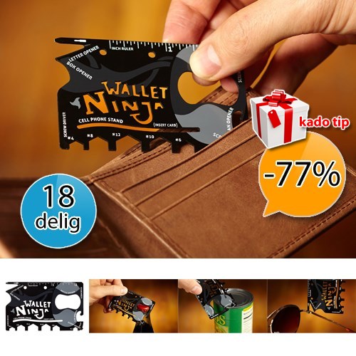 Deal Digger - 18-In-1 Ninja-tool Voor In Je Portemonnee