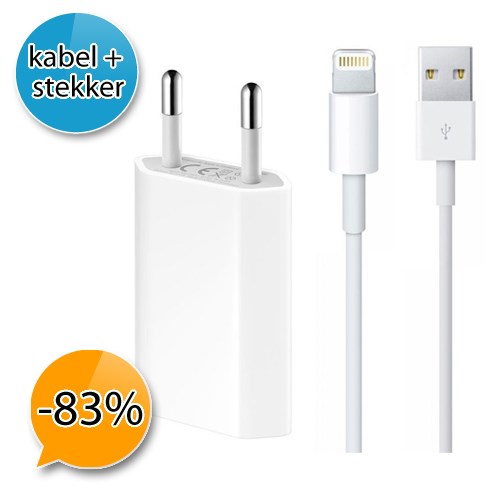 Deal Digger - 1M Usb Lightning Kabel (Ios 7 Ready) + Wandlader