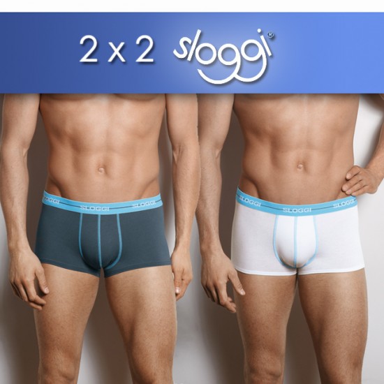 Deal Digger - 2 X 2 Boxershorts Heren Van Sloggi: Deal Digger - 2 X 2 Boxershorts Heren Van Sloggi: