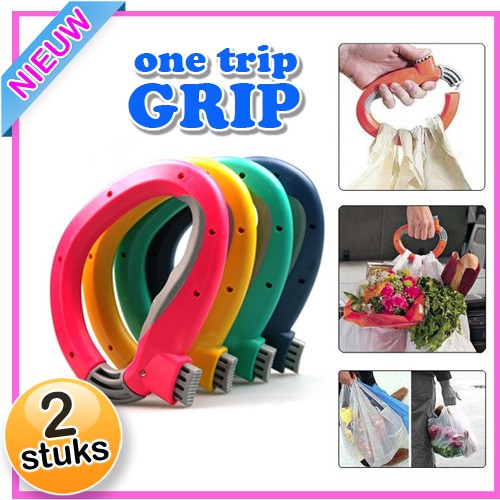 Deal Digger - 2 X One Trip Grip Boodschappen Hulp (Nieuw)