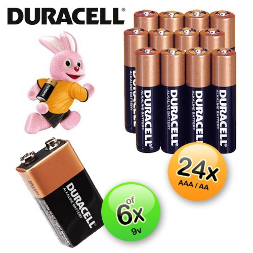 Deal Digger - 24 X Duracell Batterijen Of 6 X Een 9 Volt Duracell Batterij Deal Digger - 24 X Duracell Batterijen Of 6 X Een 9 Volt Duracell Batterij