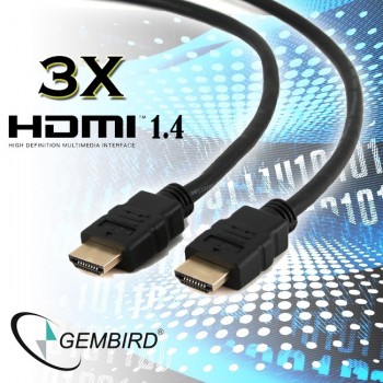 Deal Digger - 3X Gembird Hdmi 1.4 Kabels Deal Digger - 3X Gembird Hdmi 1.4 Kabels