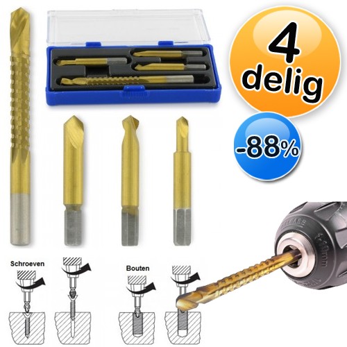 Deal Digger - 4 - Delige Schroevenverwijderset: Deal Digger - 4 - Delige Schroevenverwijderset:
