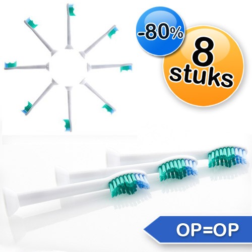 Deal Digger - 8 X Opzetborstels Voor Philips Sonicare