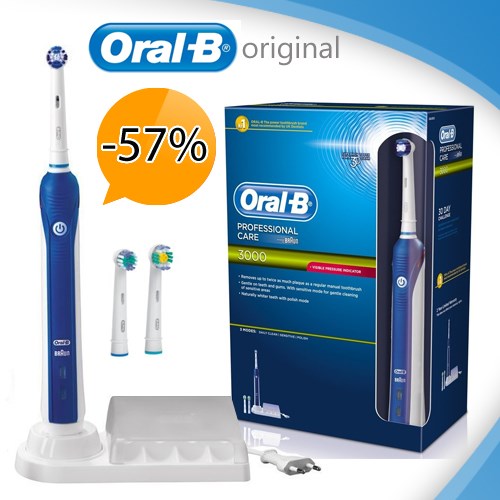 Deal Digger - Braun Oral-b Professional Care 3000 Incl 3 Opzetborstels