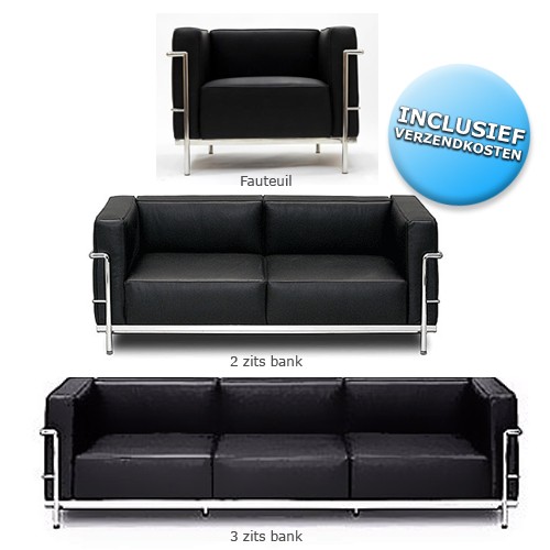 Deal Digger - Charles Le Corbusier Reproductie Fauteuil & Banken: Deal Digger - Charles Le Corbusier Reproductie Fauteuil & Banken: