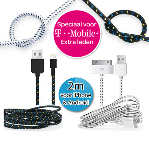 Deal Digger - Exclusief Voor T-Mobile Klanten: Gratis 2M Stevige Nylon Oplaadkabel