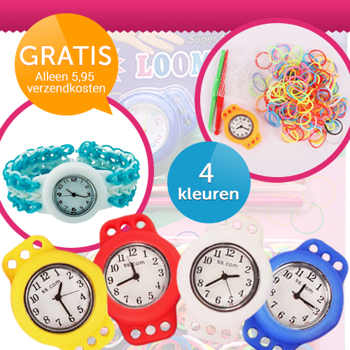 Deal Digger - Gratis Loom Bands Horloge Starterskit