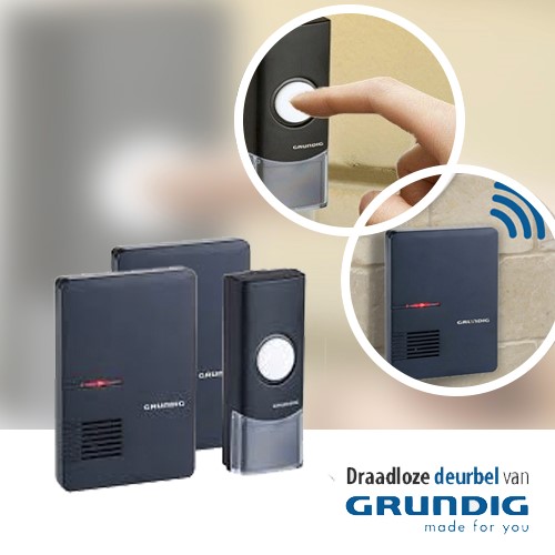 Deal Digger - Grundig Draadloze Deurbel Met 1 Of 2 Ontvangers