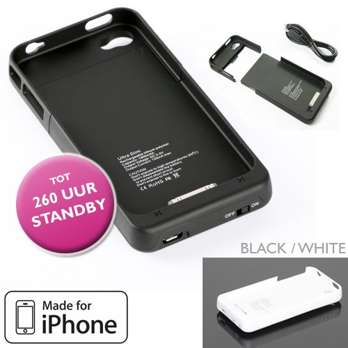 Deal Digger - Iphone 4(S) Externe Batterij Hardcase Cover