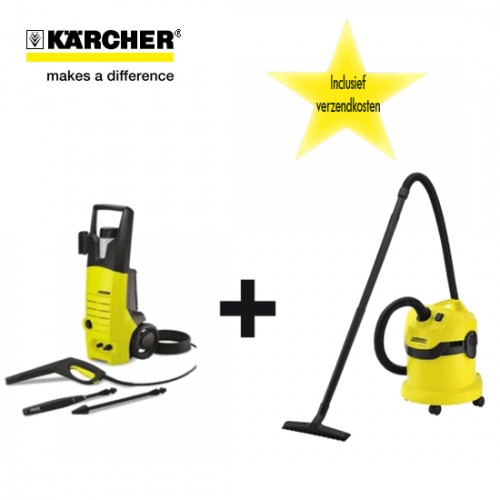 Deal Digger - Kärcher Hogedrukreiniger + Stof-/waterzuiger Deal Digger - Kärcher Hogedrukreiniger + Stof-/waterzuiger