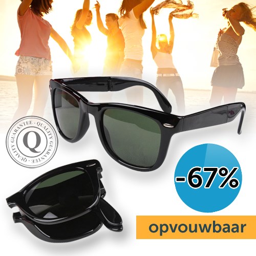 Deal Digger - Opvouwbare Wayfarer Zonnebril