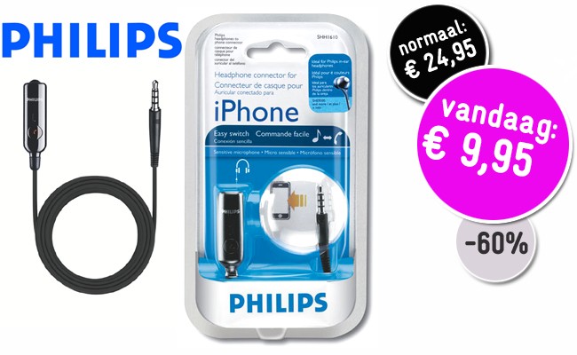Deal Digger - Philips Shh1610 Telefoon Headset Aansluiting Met Microfoon