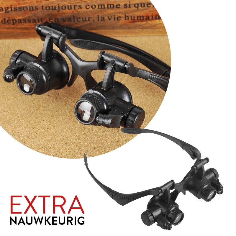Deal Digger - Reparatiebril Met Led-Lampjes: Voor Nauwkeurige Reparaties!
