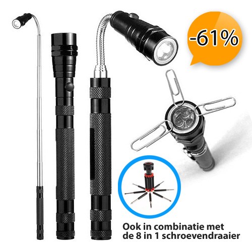 Deal Digger - Robuuste Multifunctionele Magnetische En Flexibele Zaklamp