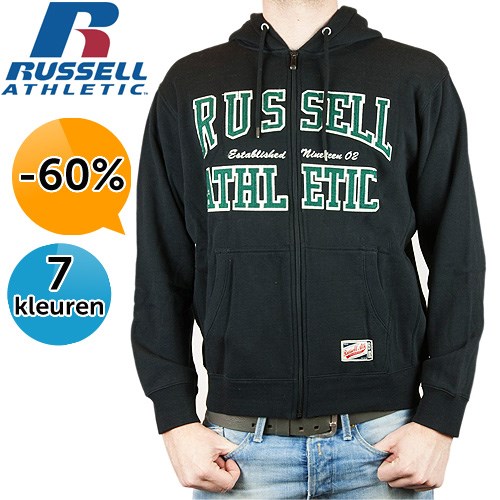 Deal Digger - Russell Athletic - Hooded Sweater (Met Rits)