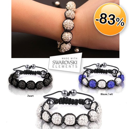 Deal Digger - Shamballa-stijl Armbanden In 3 Verschillende Kleuren Unisex