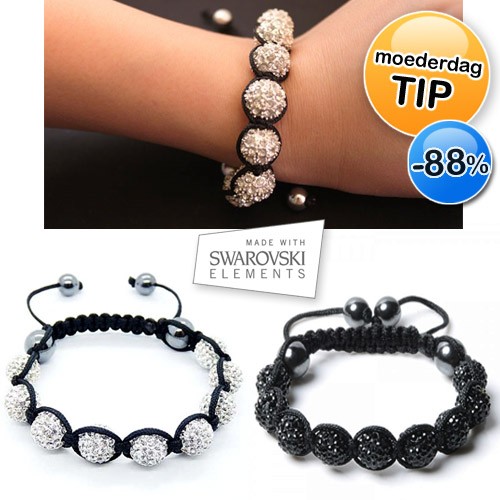 Deal Digger - Shamballa-stijl Armbanden Unisex In 2 Verschillende Kleuren