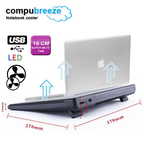 Deal Digger - Super Stille Notebook Koeler (Usb En Led) Deal Digger - Super Stille Notebook Koeler (Usb En Led)