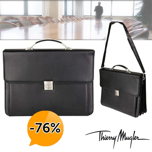 Deal Digger - Thierry Mugler Business Bag - Ook Geschikt Voor Je Laptop