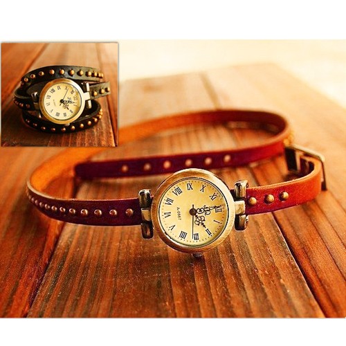 Deal Digger - Trendy Armbandhorloge Van Echt Leer