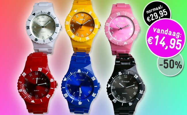 Deal Digger - Trendy Sports Horloge In 6 Kleuren Deal Digger - Trendy Sports Horloge In 6 Kleuren