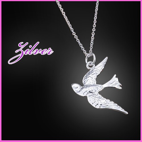 Deal Digger - Zilveren Zwaluw Hanger Met Ketting: Deal Digger - Zilveren Zwaluw Hanger Met Ketting: