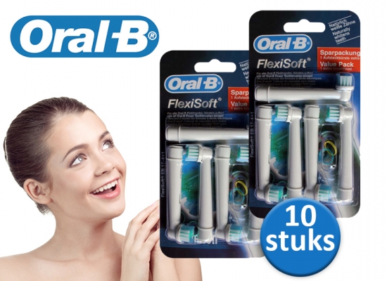 Deal Donkey - 10 Originele Oral-B Precision Clean Flexisoft Opzetborsteltjes