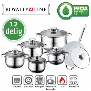 Deal Donkey - 12-Delige Royalty Line Switzerland Pannenset Deal Donkey - 12-Delige Royalty Line Switzerland Pannenset
